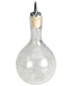 Artis Bitters Dash Bottle Round Crackle Glass 330ml (HZ159)