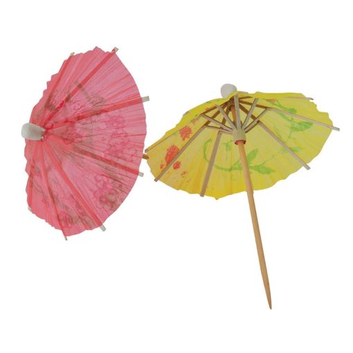 Beaumont Paper Parasols Mixed Colours Pack of 144 (3315)