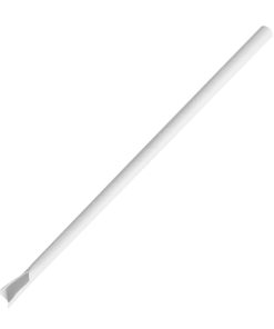 Fiesta Compostable Paper Spoon Straw White 210x8mm Pack of 250 (HU367)