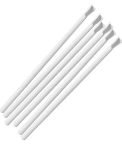 Fiesta Compostable Paper Spoon Straw White 210x8mm Pack of 250 (HU367)