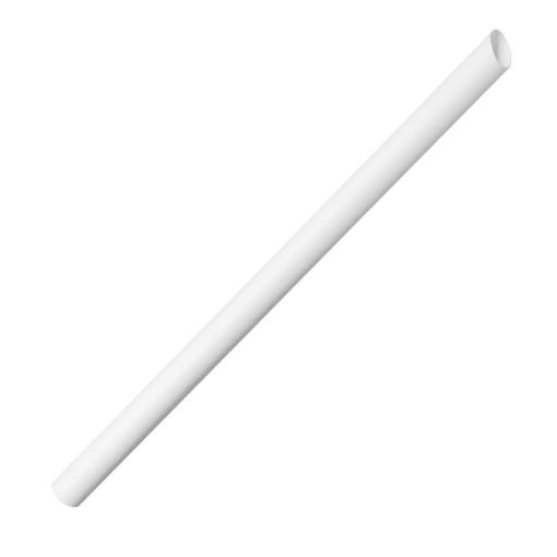 Fiesta Compostable Bubble Tea Straw White 12x210mm Pack of 150 (HU369)