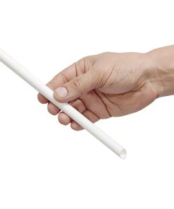 Fiesta Compostable Bubble Tea Straw White 12x210mm Pack of 150 (HU369)