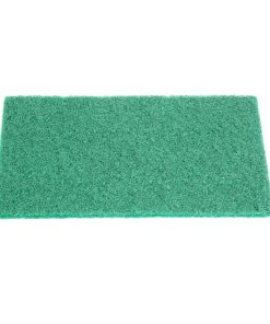 Jantex Green 100 Recycled Scouring Pads 9x6 Pack of 10 (HW010)