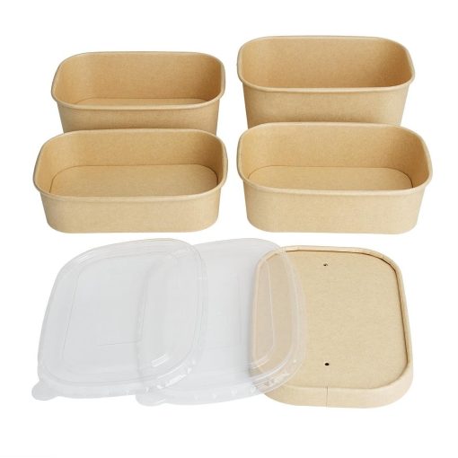 Fiesta Recyclable Rectangular Food Containers 500ml Pack of 300 (HW620)