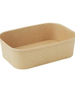 Fiesta Recyclable Rectangular Food Containers 650ml Pack of 300 (HW621)