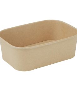 Fiesta Recyclable Rectangular Food Containers 750ml Pack of 300 (HW622)