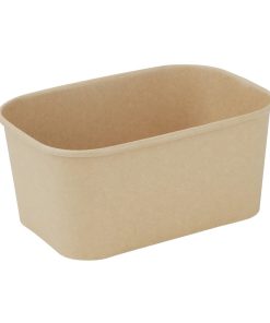 Fiesta Recyclable Rectangular Food Containers 1000ml Pack of 300 (HW623)