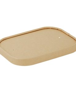 Fiesta Recyclable Paper Lids for Rectangular Containers Pack of 300 (HW624)