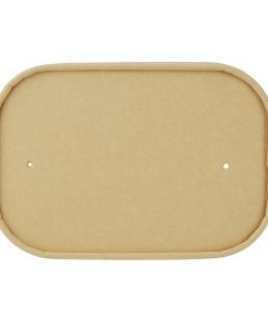 Fiesta Recyclable Paper Lids for Rectangular Containers Pack of 300 (HW624)