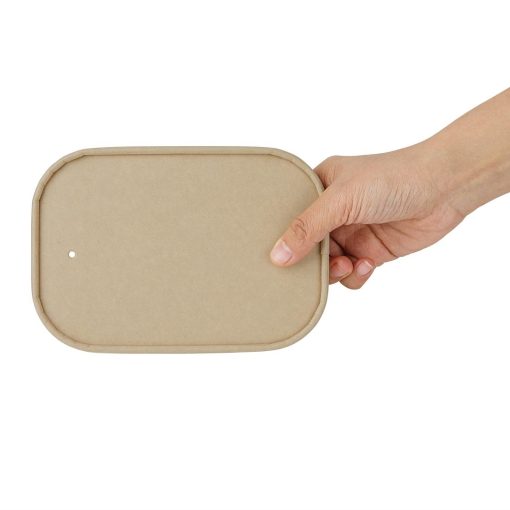 Fiesta Recyclable Paper Lids for Rectangular Containers Pack of 300 (HW624)