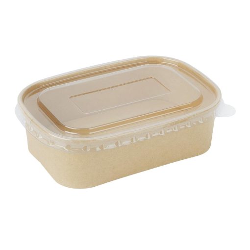 Fiesta Recyclable PET Lids for Rectangular Containers Pack of 300 (HW626)