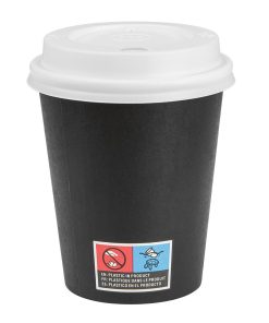 Nisbets Essentials Hot Cups and Lids Pack 8oz Pack of 350 (HW634)