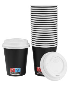 Nisbets Essentials Hot Cups and Lids Pack 8oz Pack of 350 (HW634)