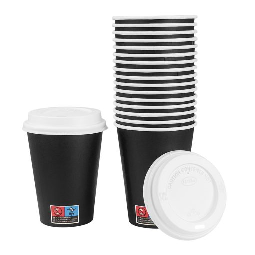 Nisbets Essentials Hot Cups and Lids Pack 12oz Pack of 300 (HW635)