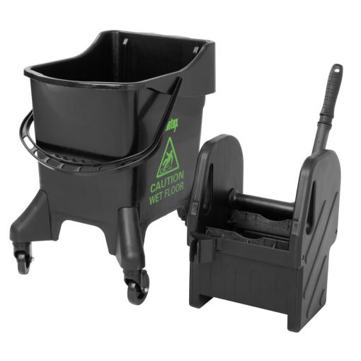 Jantex 20Ltr Tall Mop Bucket and Wringer - Green Print (HW637)