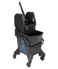 Jantex 20Ltr Tall Mop Bucket and Wringer - Blue Print (HW639)