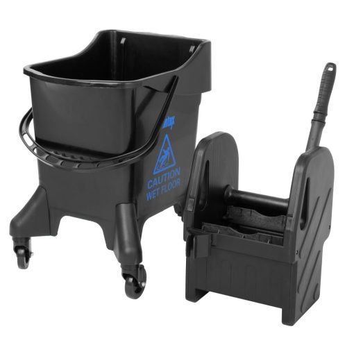 Jantex 20Ltr Tall Mop Bucket and Wringer - Blue Print (HW639)