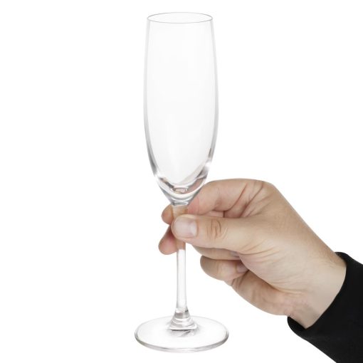 Olympia Novello Crystal Champagne Flutes 180ml Pack of 6 (HW653)