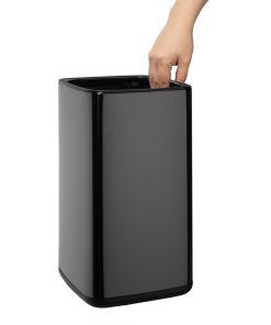 Bolero Square Waste Bin Titanium Black 7Ltr (HX259)