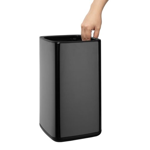 Bolero Square Waste Bin Titanium Black 7Ltr (HX259)