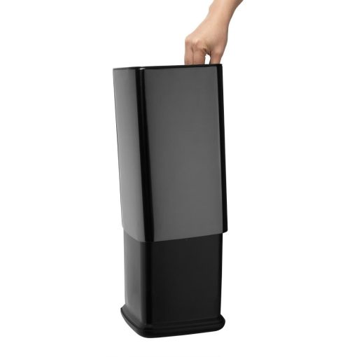 Bolero Square Waste Bin Titanium Black 7Ltr (HX259)