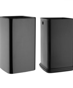 Bolero Square Waste Bin Titanium Black 7Ltr (HX259)