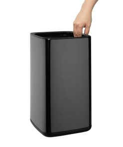 Bolero Square Waste Bin Titanium Black 10Ltr (HX260)