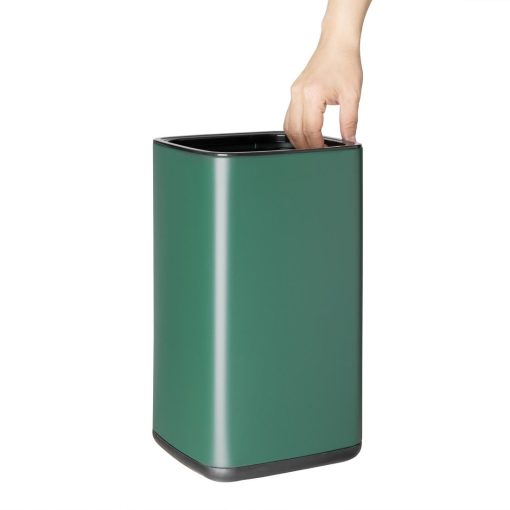 Bolero Square Waste Bin Green 7Ltr (HX261)