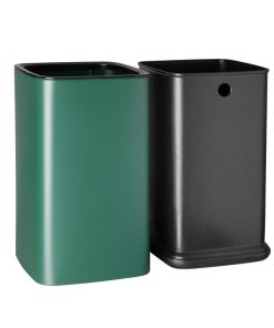 Bolero Square Waste Bin Green 7Ltr (HX261)