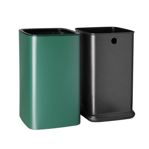 Bolero Square Waste Bin Green 7Ltr (HX261)