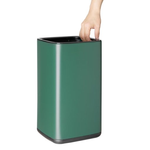 Bolero Square Waste Bin Green 10Ltr (HX262)