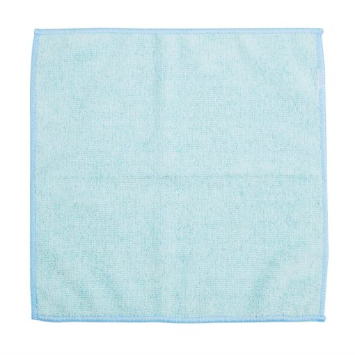 Jantex Microfibre Cloths Blue 400x400mm Pack 5 (HX269)