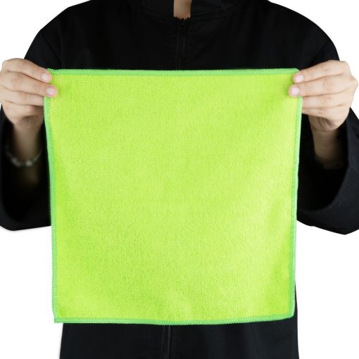 Jantex Microfibre Cloths Green Pack 5 (HX270)