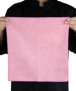 Jantex Microfibre Cloths Pink Pack of 5 (HX271)