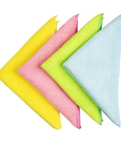 Jantex Microfibre Cloths Pink Pack of 5 (HX271)