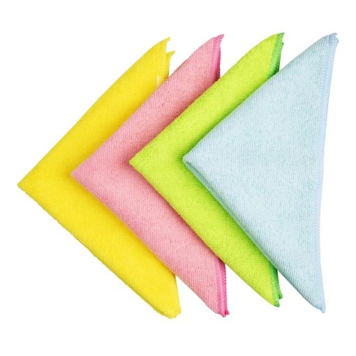 Jantex Microfibre Cloths Pink Pack of 5 (HX271)