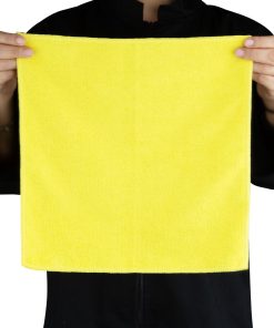 Jantex Microfibre Cloths Yellow Pack of 5 (HX272)