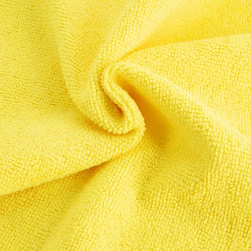 Jantex Microfibre Cloths Yellow Pack of 5 (HX272)