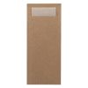 Europochette Classic Size Kraft Brown Cutlery Pouch with Kraft 2ply Napkin Pack of 500 (HX970)