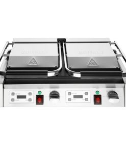 Buffalo Double Contact Grill Flat Base Ribbed Top Plate (CU612)