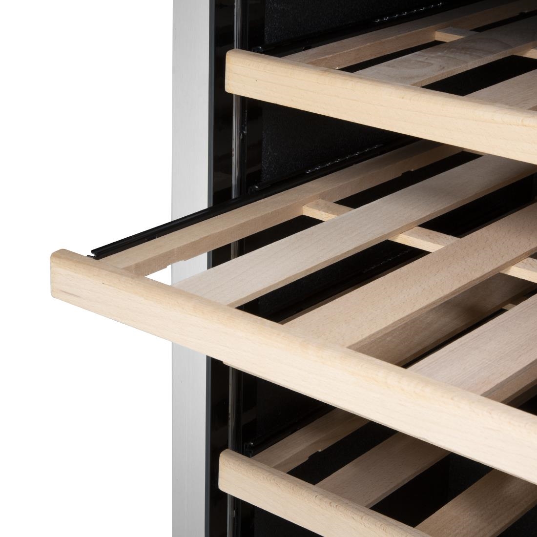 Polar G-Series Single Zone Wine Fridge Stainless Steel 137 bottles (GM888)