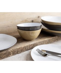 Olympia Raw Natural Coupe Bowls 230mm Pack of 6 (HS334)