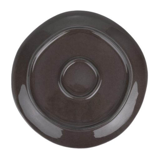 Olympia Raw Charcoal Coupe Plates 220mm Pack of 6 (HS336)