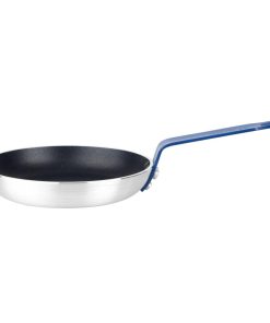 Hygiplas Aluminium Non-Stick Teflon Platinum Plus Frying Pan with Blue Handle 19cm (HT970)