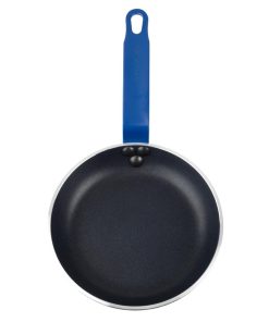 Hygiplas Aluminium Non-Stick Teflon Platinum Plus Frying Pan with Blue Handle 19cm (HT970)