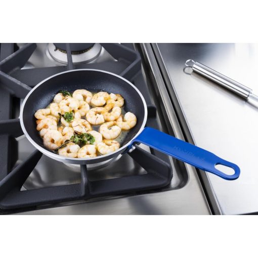 Hygiplas Aluminium Non-Stick Teflon Platinum Plus Frying Pan with Blue Handle 19cm (HT970)