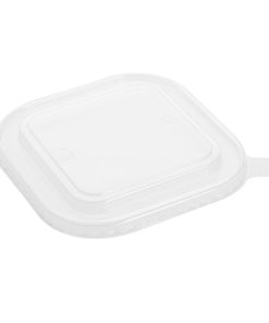 Fiesta Recyclable PET lid for Square Container Bases Pack of 300 (HW019)