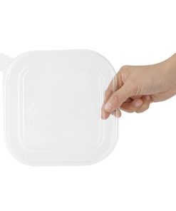 Fiesta Recyclable PET lid for Square Container Bases Pack of 300 (HW019)