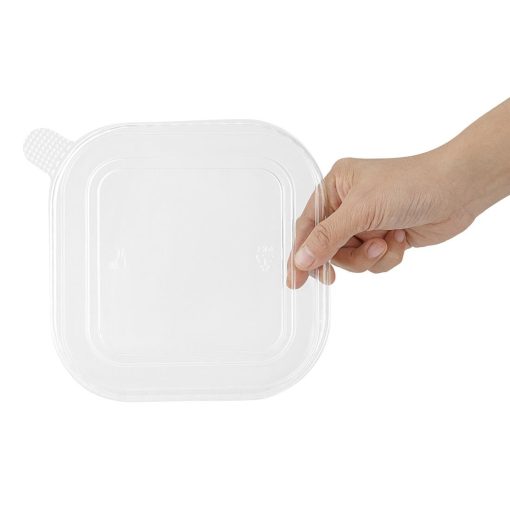 Fiesta Recyclable PET lid for Square Container Bases Pack of 300 (HW019)