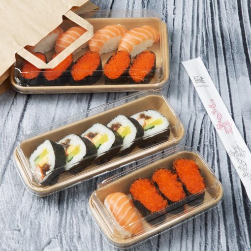 Fiesta Recyclable No- 7 Sushi Tray Bases 220x137mm Pack of 300 (HX289)